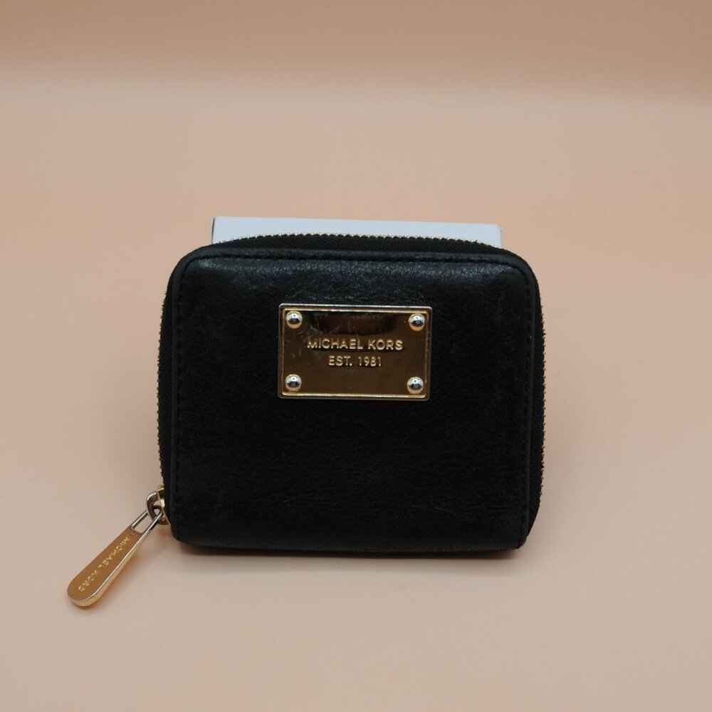 Michael Kors Wallet, Black/Gold